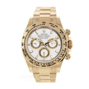 ROLEX Cosmograph Daytona White Dial Gold Men's Watch 116508-0001