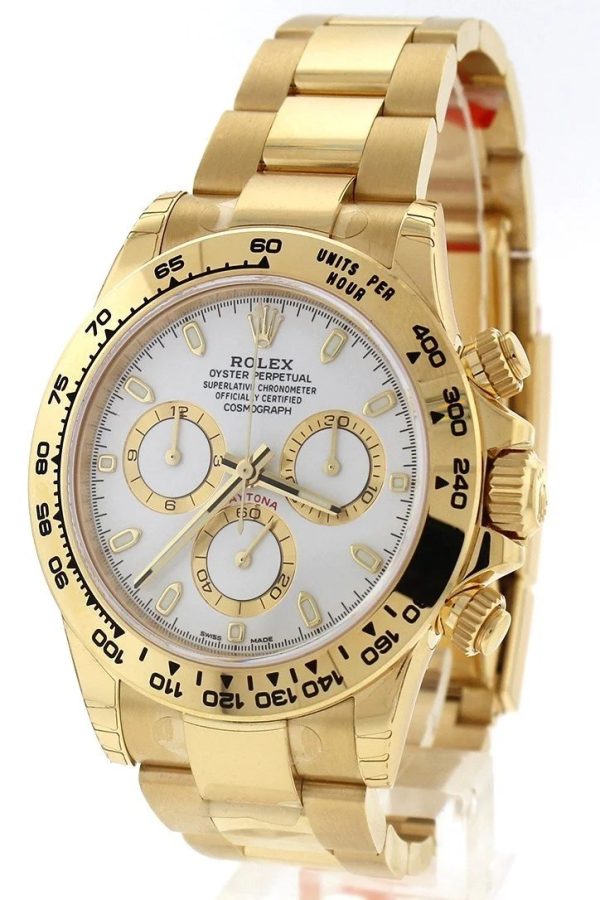 ROLEX Cosmograph Daytona White Dial Gold Men's Watch 116508-0001 - Image 3