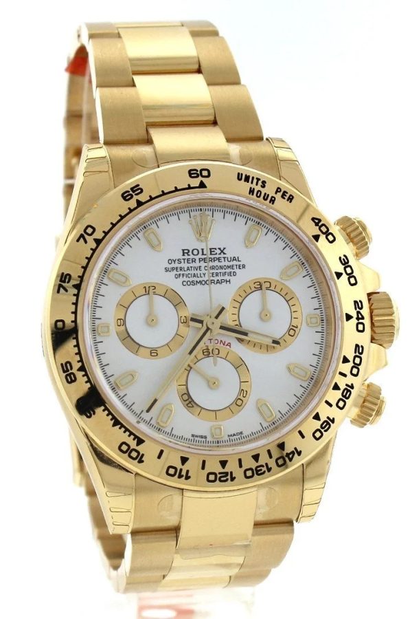 ROLEX Cosmograph Daytona White Dial Gold Men's Watch 116508-0001 - Image 2