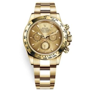 Rolex Cosmograph Daytona 116508-0003 Champagne Index Oyster Yellow Gold Mens Watch