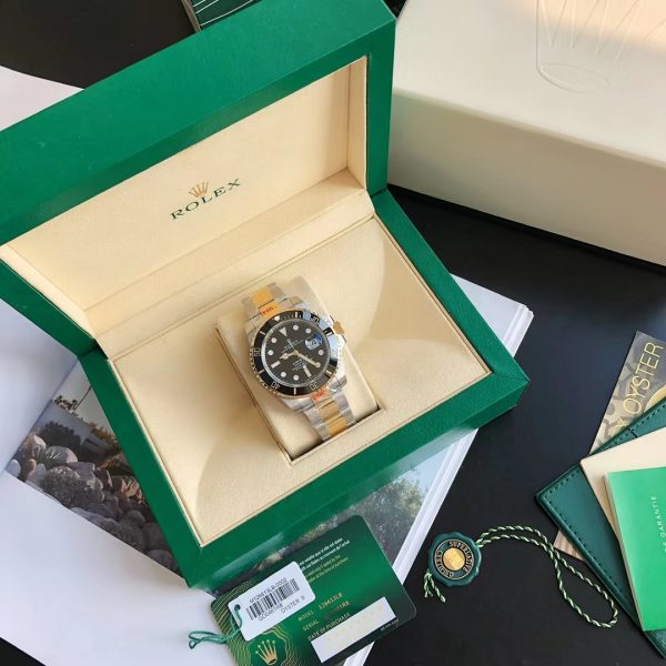 Rolex Submariner Steel Yellow Gold Black Dial Mens Watch 40MM - Image 2