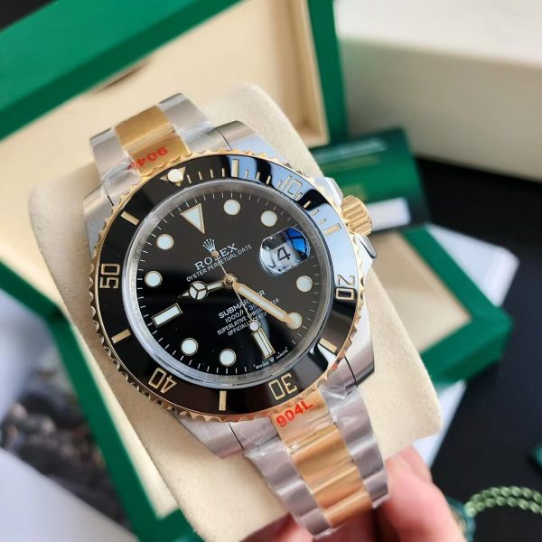 Rolex Submariner Steel Yellow Gold Black Dial Mens Watch 40MM - Image 3