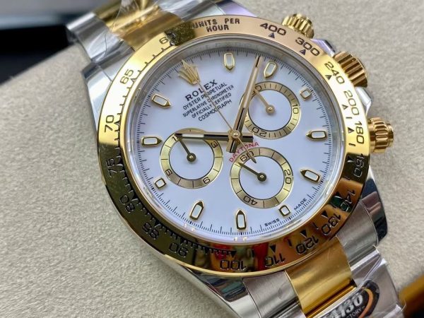 ROLEX Cosmograph Daytona White Dial Stainless Steel and Gold Men's Watch 116503-0001 - Image 2