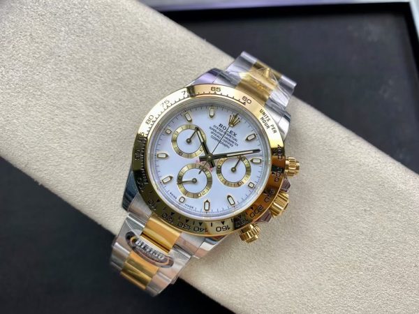 ROLEX Cosmograph Daytona White Dial Stainless Steel and Gold Men's Watch 116503-0001 - Image 3