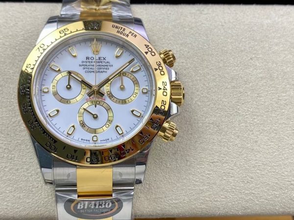 ROLEX Cosmograph Daytona White Dial Stainless Steel and Gold Men's Watch 116503-0001 - Image 6